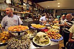 EUROPE : SPAIN : Basque Country (Pais Vasco)
San Sebastian (Donostia)
Pintxos culture.
The basque version of tapas, apetizers usually accompained by Txakoli wine or beer.
